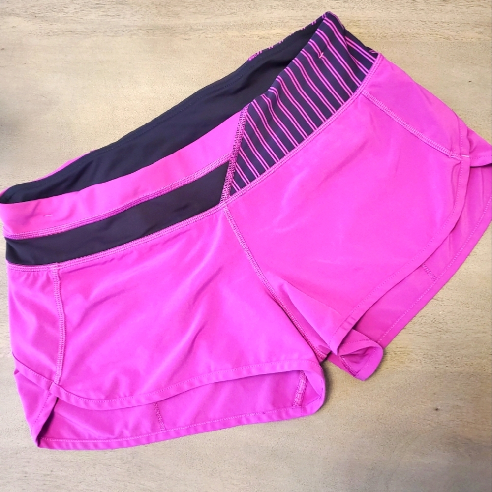 Lululemon -Speed Short Women's Hot Fuschia & Black Size 6